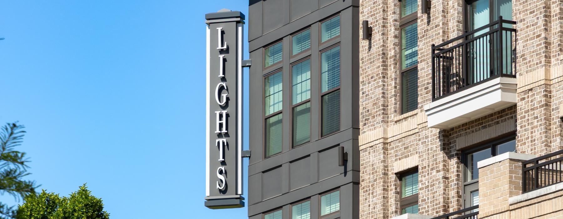 Lights at Northwinds apartment exterior