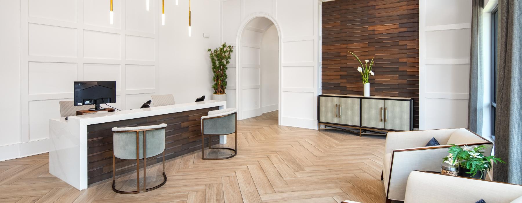 lobby with concierge desk