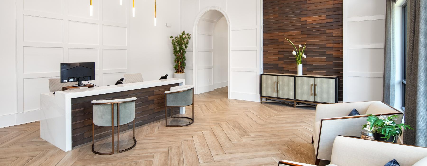 lobby with concierge desk